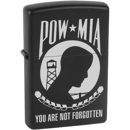 Zippo 2024 Zippo Custom Pow-Mia Black Matte ZIP-218CI013401